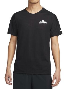 NWT Nike Trail Solar Chase Dri-FIT Short-Sleeve Running Top Men’s XL Black